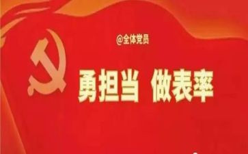党员做表率的心得体会5篇