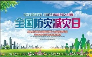 防灾减灾的活动方案7篇