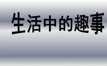 小学趣事作文模板5篇